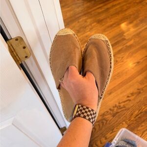 Old Navy Tan Espadrille Mules